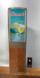 Lucite Hamm's Beer Chalet Tap Handle, One Side Says Thank You