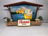 Hamm's Beer Lighted Beer Sign - Chalet Style