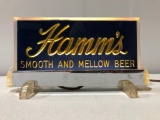 Hamm's Beer Lighted and Mirrored Back Bar Light, Smooth and Mellow Beer