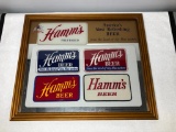 Hamm's Preferred Large Patches Glass Display Sign