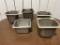 Lot of 5 Misc. 1/6 Size Steam Table Pans, Various Depth, See Note Below Regarding Pickup