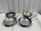 Lot of 4 Commercial Fry Pans