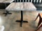 Restaurant Table, Laminate Wood Look Top, 30in x 24in x 31in Tall, Single Pedestal Base, NICE, Clean