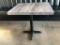 Restaurant Table, Laminate Wood Look Top, 30in x 24in x 31in Tall, Single Pedestal Base, NICE, Clean