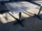 Restaurant Table, Laminate Wood Look Top, 30in x 24in x 31in Tall, Single Pedestal Base, NICE, Clean