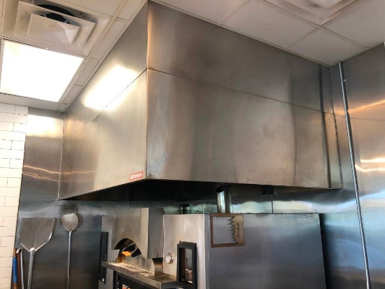 Captiveaire System Stainless Steel Exhaust Hood w/ Dampter / Kitchen Ventilation System Model: 6624