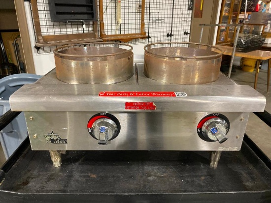Star Two Burner Gas Countertop Range, Countertop Gas Range, Less than 2 Years New, Like New