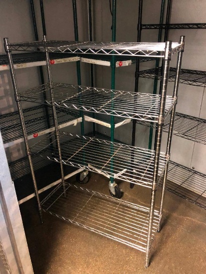 HDX NSF Stationery Shelving Unit, 54in x 14in x 36in w/ 4 Shelves
