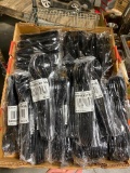 Large Group of NEW Plastic Reusable Serving Forks, Spoons and Tons, Black, In Packaging, See Below