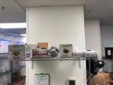 Wire Shelf & Contents, Gloves, Aluminum Foil, Film