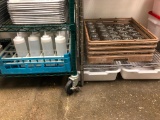 Rack of Glassware, Rack of Squeeze Bottles (Wine Tumblers & Beer Pint Glasses)