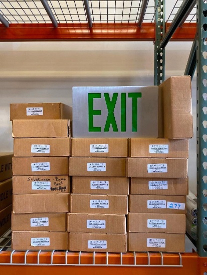 Lotr of 20, New, Evenlite Model CCDSACG01AACN Exit Signs High Line