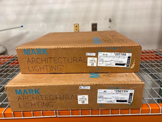 Lot of 2 NEW Troffers, Mark Architectural Lighting 2x4 & 2x2