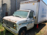 1986 Ford Econoline E-350 Box Truck, DOES NOT RUN, Exempt Miles, Scrap Value, No Ramp
