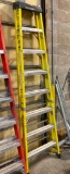 8 Foot Fiberglass Step Ladder by Featherlite, 300lb Rating