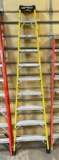 10 Foot Louisville Cross X Step Fiberglass Step Ladder, 375lb Rating