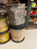 1,000 Ft - New Rolls Number 10 Stranded Wire, White & Black, 2 New Rolls