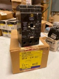 Lot of 2 New Square D 30A 3P, Circuit Breakers, Cat.No. EDB34030, 3 Pole, 30AMP 480Y/277 V, 50/60 Hz