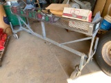 HD Rolling Shop Cart With Contents of Wire, 8' Basket