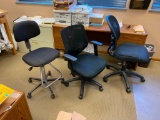 Lot of 3 Office Chairs