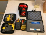 Lot of 4 Tools, B&D Crossfire Laser Level, Ideal Phase Rotation Tester, Klien Coax Tools and