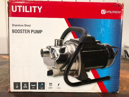 Utilitech Stainless Steel Booster Pump 1 HP