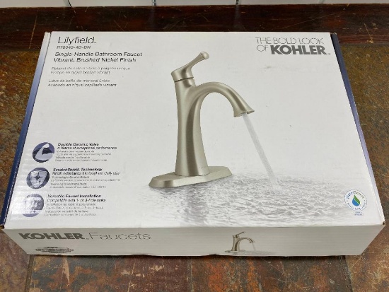 Kohler Lilyfield Single-Handle Bathroom Faucet Brushed Nickel Finish