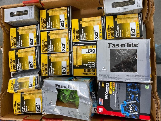 Fas-n-Tite Wood Interior Construction Screws - Yellow Zinc / Fas-n-Rite Pins