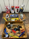 Large Group of Misc. Tools & Supplies, Ratchets, Soldering Kit, Screwdriver Tips and More