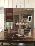 Allen + Roth 4-Light Chandelier Specialty Bronze Finish / Clear Glass Shades