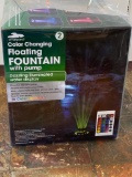 Smartpond Color Changing Floating Fountain w/ Pump 12 LEDs