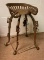 Buckeye Akron O Implement Seat Stool w/ Horse Hame Legs