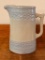 Old Blue and White Stoneware Pitcher