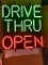 Neon Drive Thru Open Sign