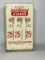 Vintage Coin-Operated U.S. Postal Stamps Dispenser Vending Machine, 25 Cent, No Key