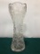 Antique Cut Glass Vase, 12in