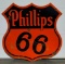 Phillips 66 Porcelain Sign, Shield 48in, DSP Double Sided, VERIBRITE SIGNS CHICAGO