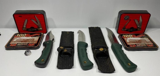 Lot of 7 Vintage and Modern Old Timer Knives