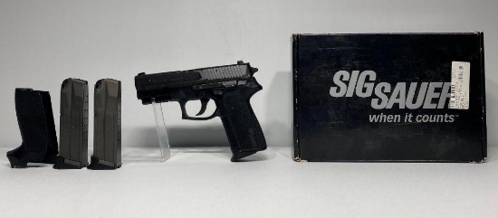 Sig Sauer Model SP 2022 Cal. 9mm Para, 3 Mags, Extra Grips, Factory Box SN:24B136992