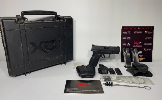 Springfield Model XDM 40 Cal. 3.8 Semi-Auto Pistol SN: MG194213 w/ Factory Hardcase, 2 Mags, Papers