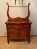 Antique Oak Dry Sink Dresser or Cabinet