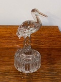 Cambridge Glass Stork Flower Frog