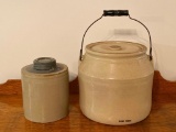 Lot of 2 Antique Stoneware Jar and Jug