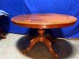 Antique Flip Top Table, 46in x 35in x 29in