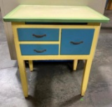 Early Porcelain Top Kitchen Cupboard, Restored, Very Nice