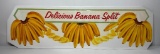 Delicious Banana Split Die Cut Litho on Paper, 42in, in Protected Cellophane Covered Backer Board