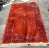 Handmade Rug by Levon J. Evrenian (China c. 1920) 96in x 60in - VG Condition, See Images for Details