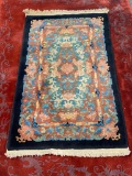 Handmade Rug by Nichols, Handmade in China c. 1920's 60in x 36in