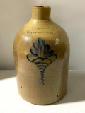 Early Stoneware Beehive Jug Fulper Bros. Flemington NJ Salt Glaze Crock Salt Glazed Cobalt Sugarbeet