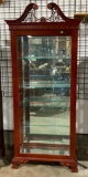 Curio Cabinet, Glass Front, Lighted, 85in x 37in x 13in